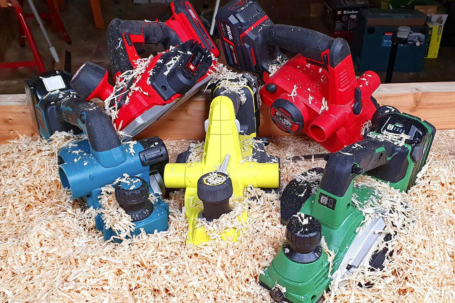 Test af elhøvle Test af 5 elhøvle